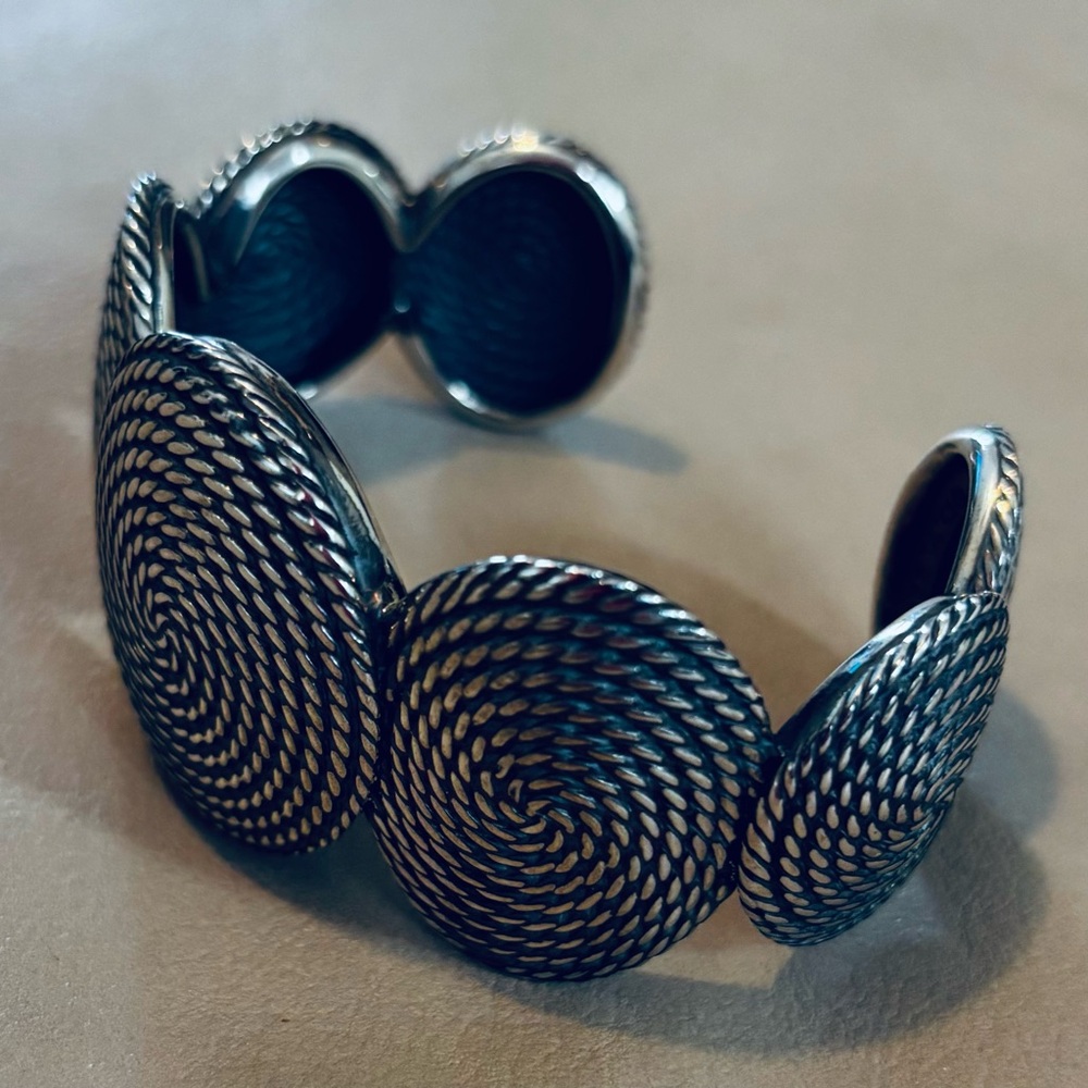 David Yurman Silver Spiral Bracelet